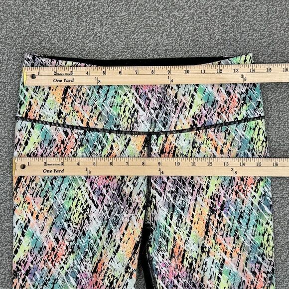Victoria’s Secret Sport Rainbow Cat Scratch Knockout Leggings Medium Glow - Picture 9 of 11